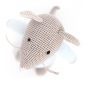 Crocheted blue mouse