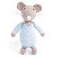 Crocheted blue mouse